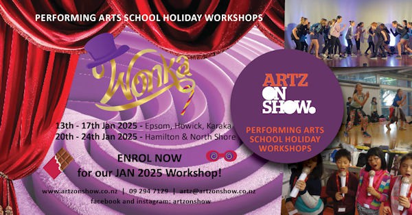 Artz on Show January school holiday workshops