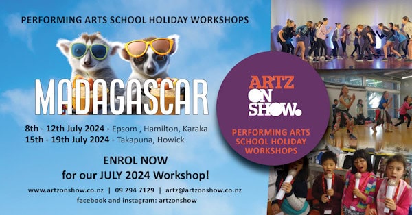 Artz on Show July school holiday workshop
